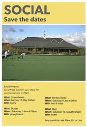 BOWLS SOCIAL EVENTS