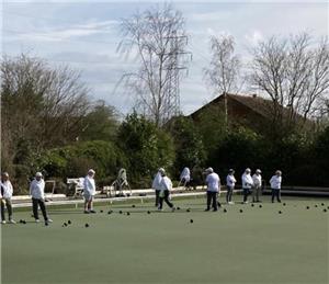 Friendly against Totton and Eling Bowls Club